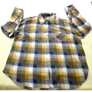 VTG 80's Northway Mens Plaid Button-Up Shirt 2X Made In USA